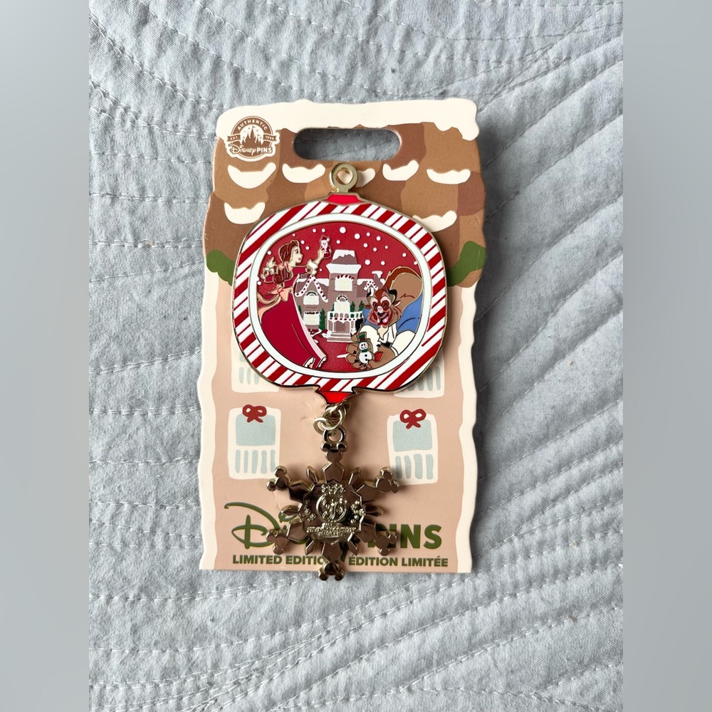 Disney 2022 Beauty and the Beast Grand Floridian Gingerbread House LE Dangle Pin